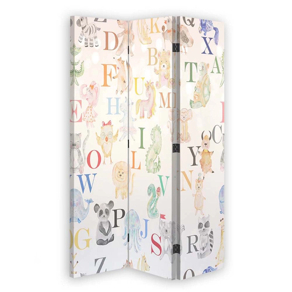 Room divider Double-sided rotatable, Letter learning