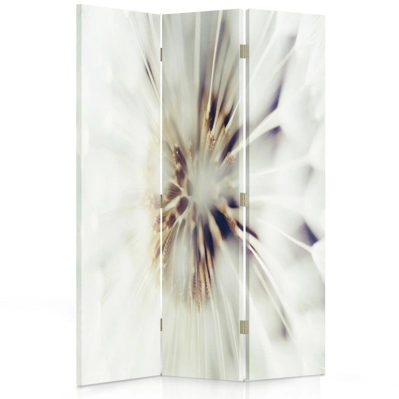 Room divider Double-sided rotatable, The heart of a white flower