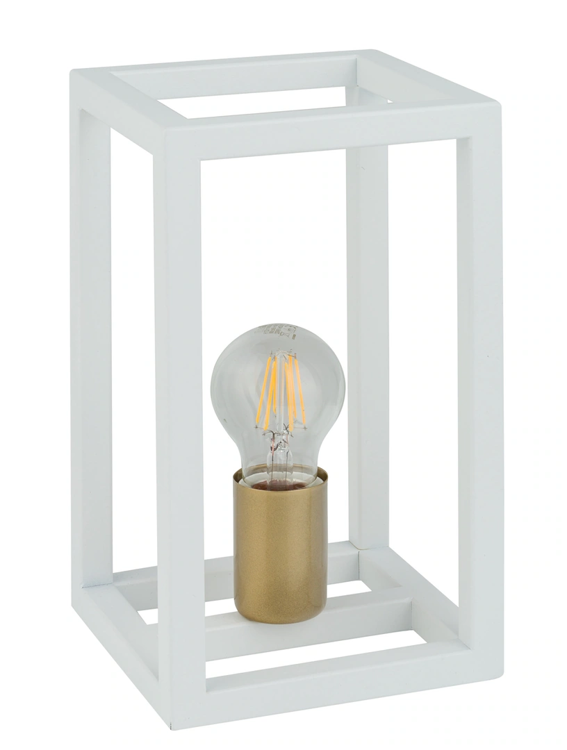 Vigo Table Lamp White and Gold