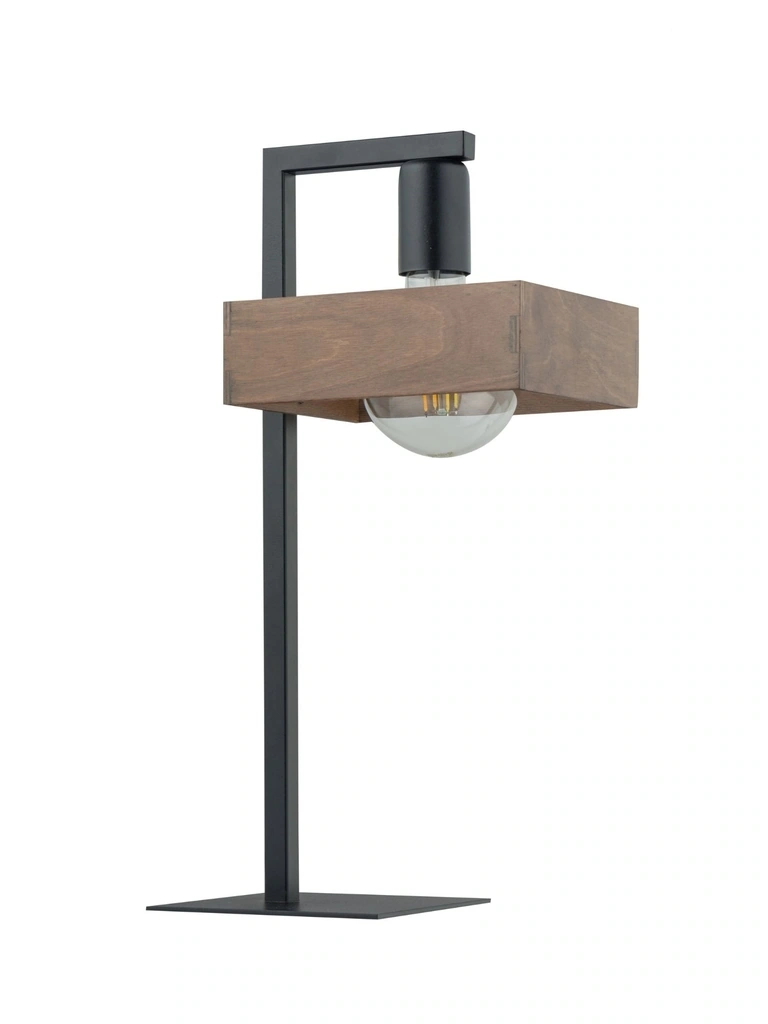 Robin Table Lamp Wood and Black