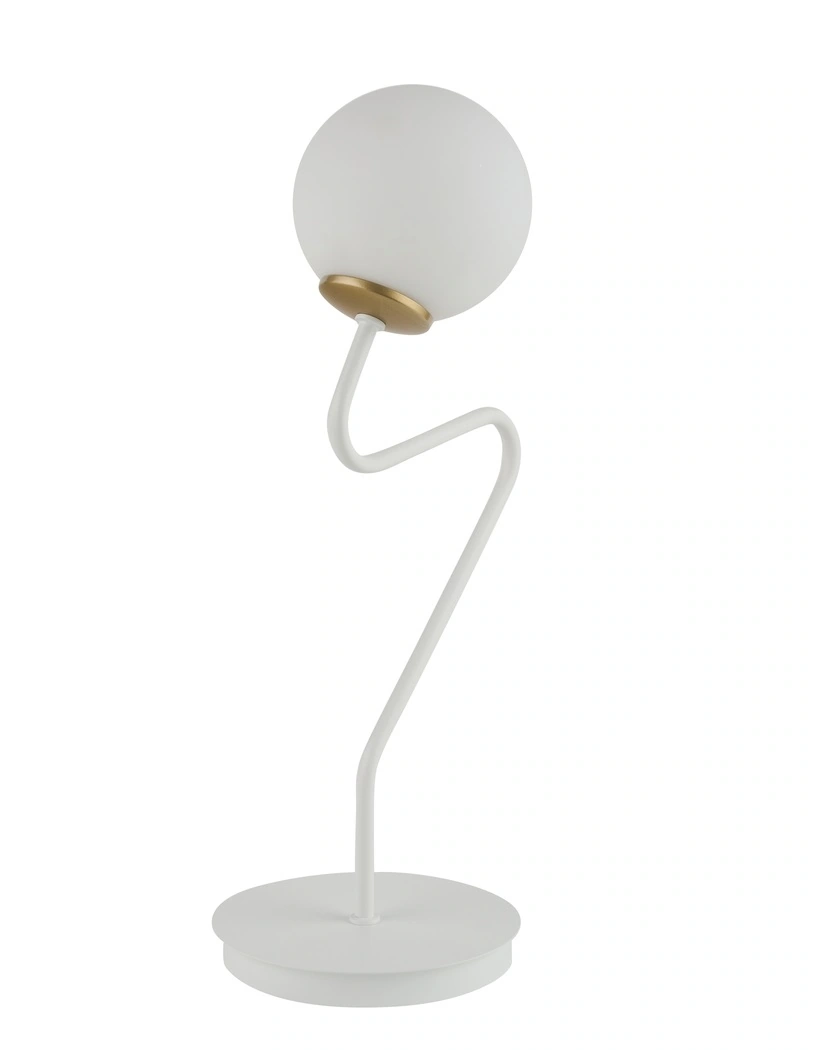 ZigZag Table Lamp White with Gold