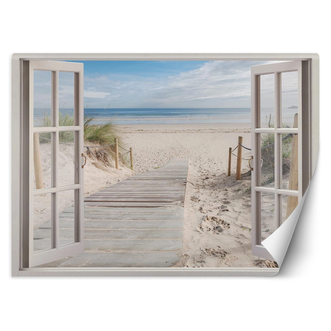 Wallpaper, Window - view on the beach