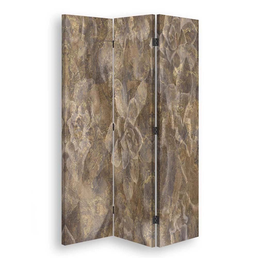 Room divider Double-sided rotatable, Soft brown