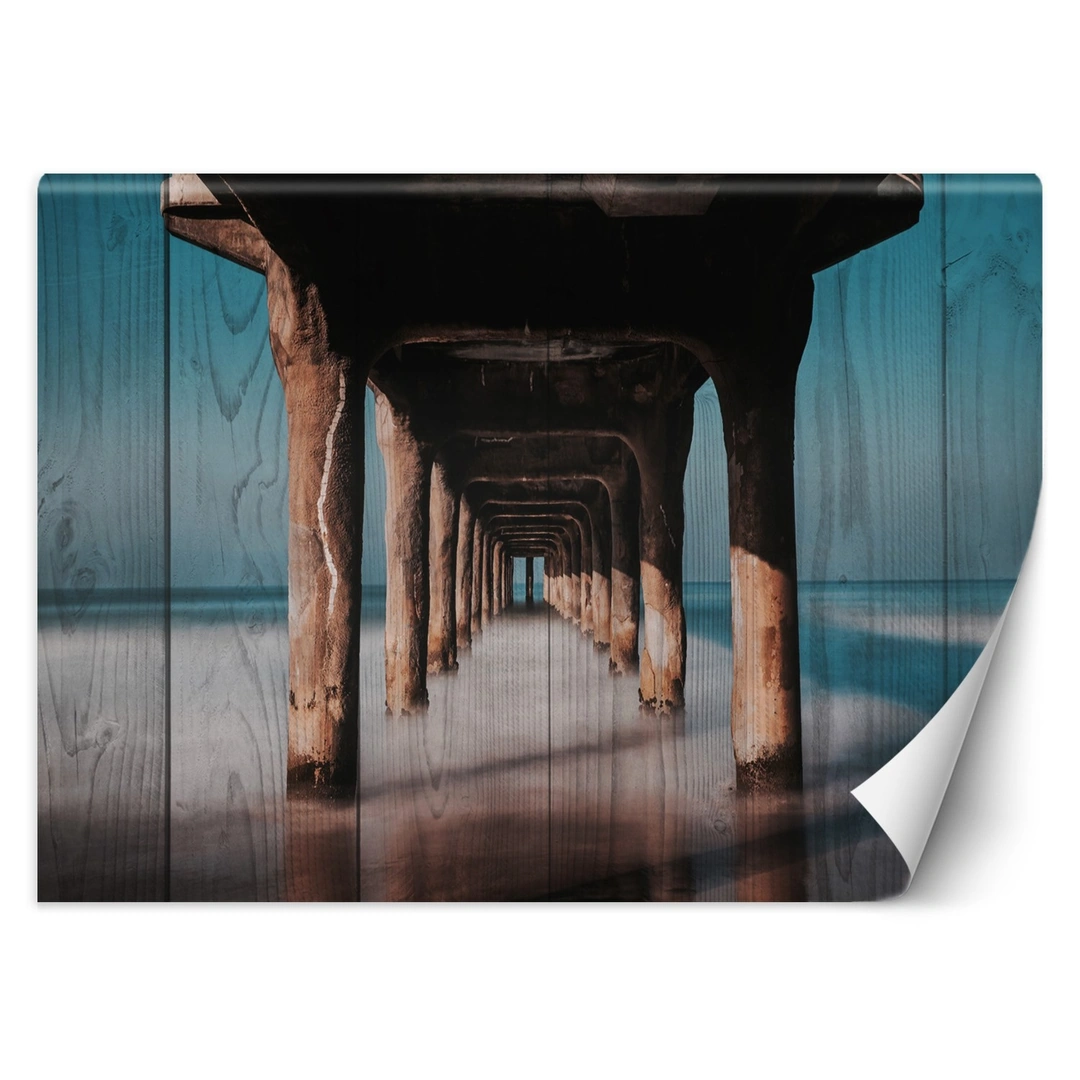 Wallpaper, Wooden tunnel under the pier