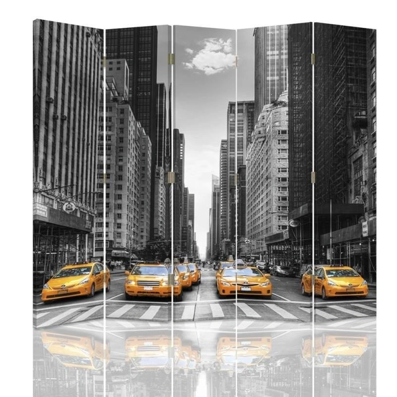 Room divider Double-sided, New York Taxi