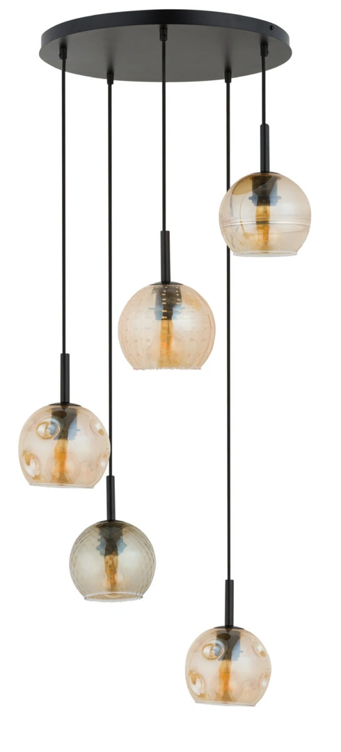 Como Ceiling Pendant Light 5 Black