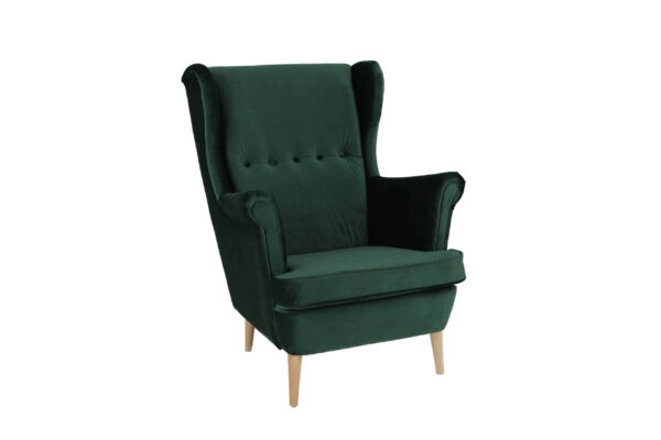 Rebeca Armchair Plush Bottle Green