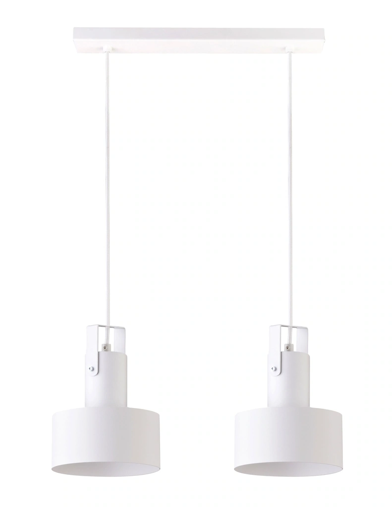 Rif Ceiling Pendant Track Light Duo White