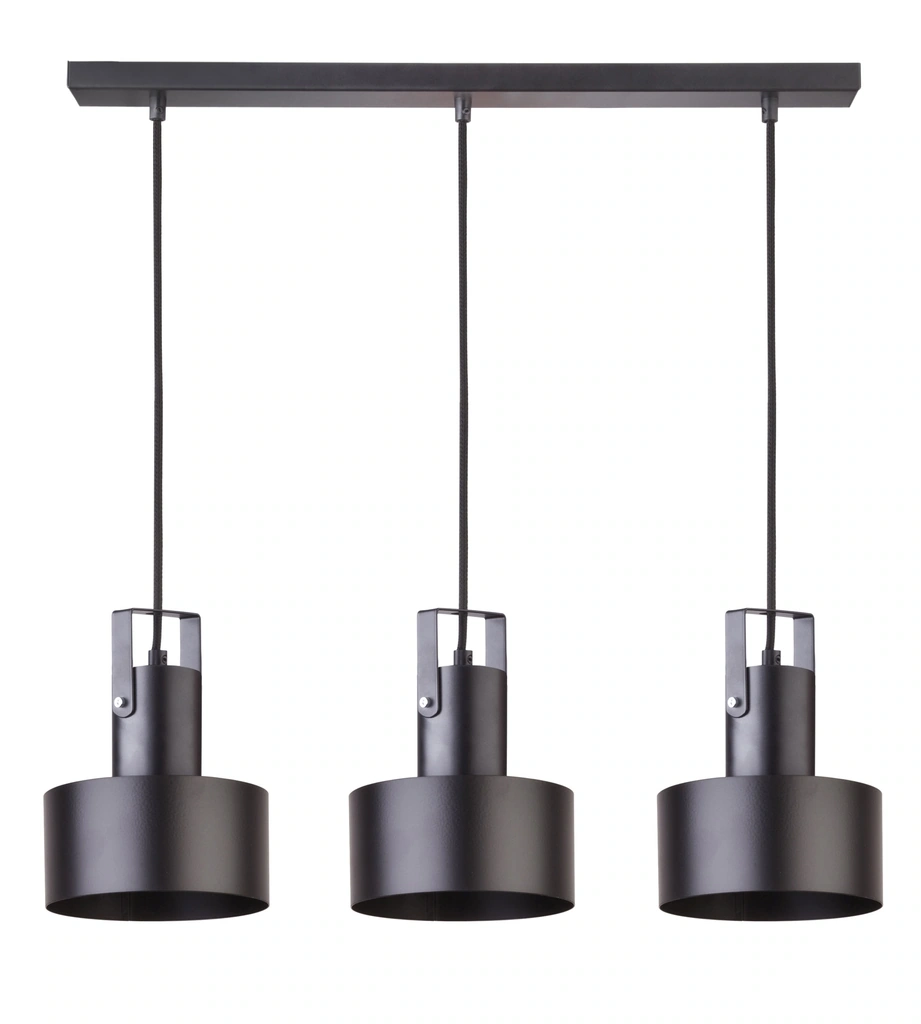 Rif Ceiling Pendant Track Light Trio Black