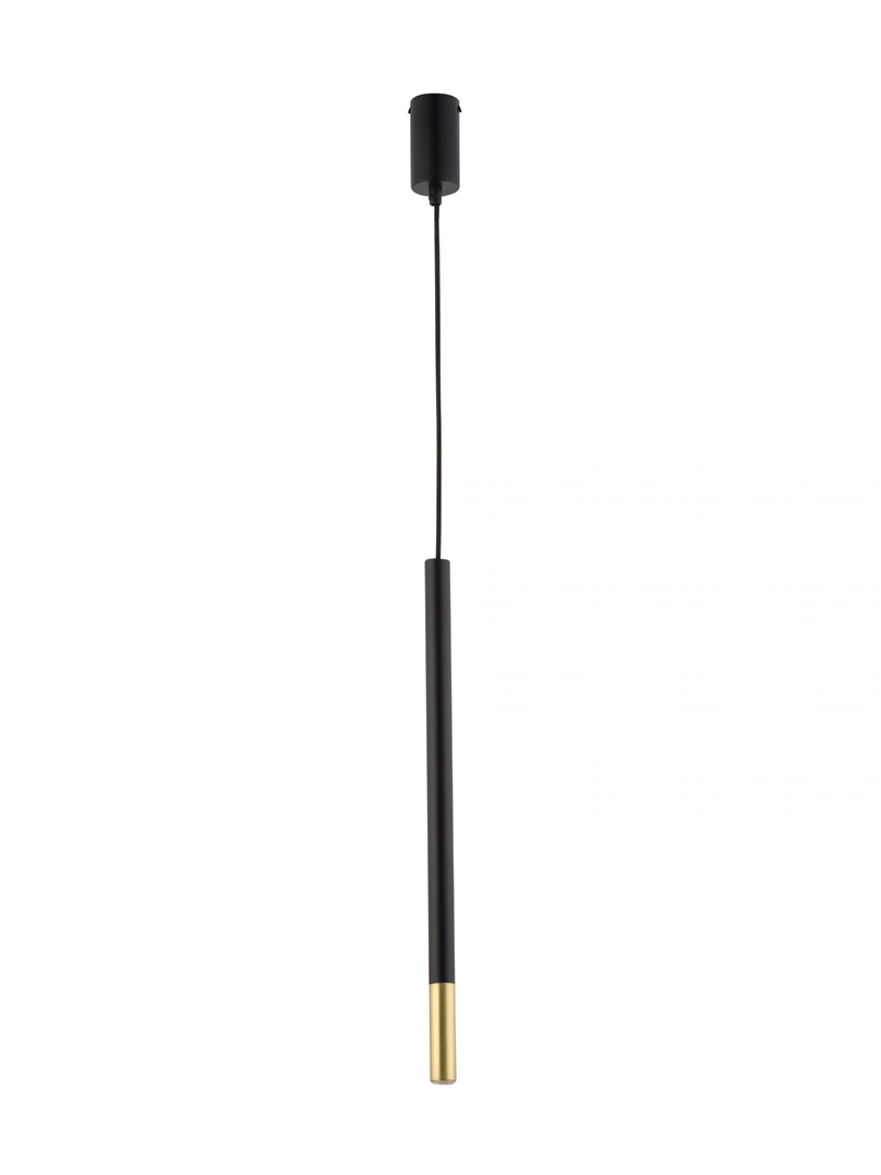 Sopel Pendant Light Single Black with Gold