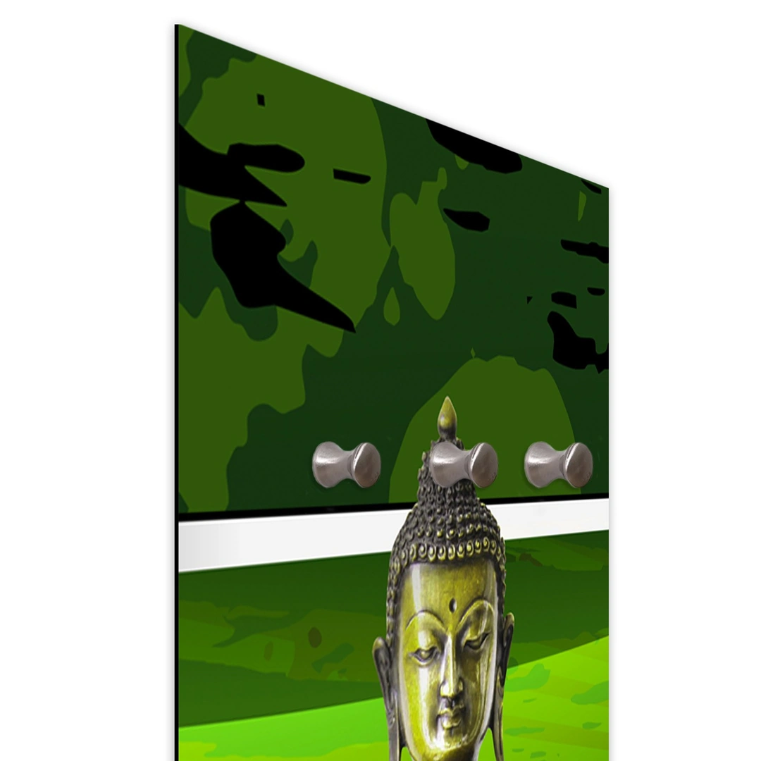 Coat hanger, Green Buddha