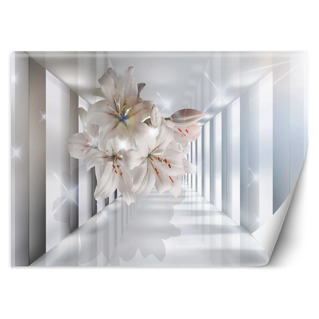 Wallpaper, to the room Flowers in the hallway 3D