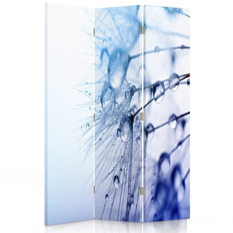 Room divider Double-sided rotatable, Blue drops of water