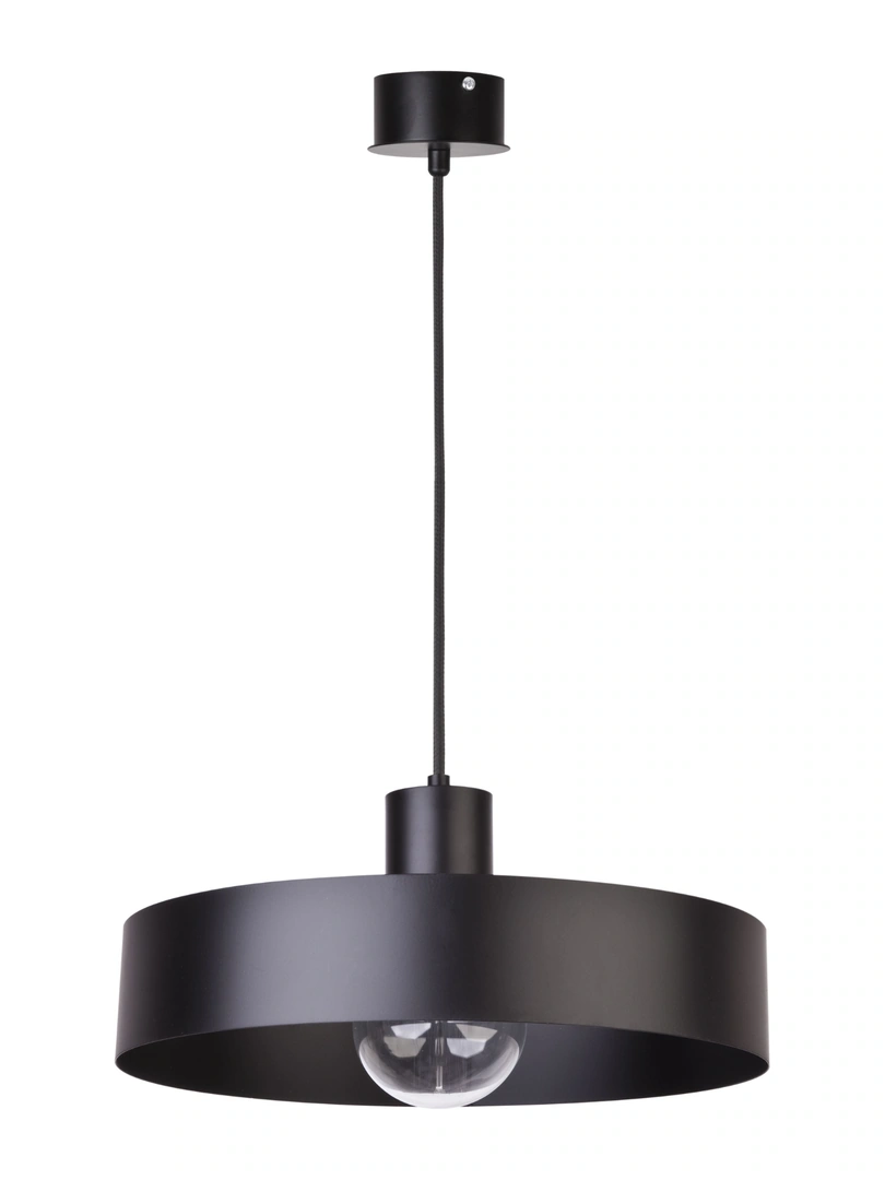 Rif Ceiling Pendant Light Single Large Black