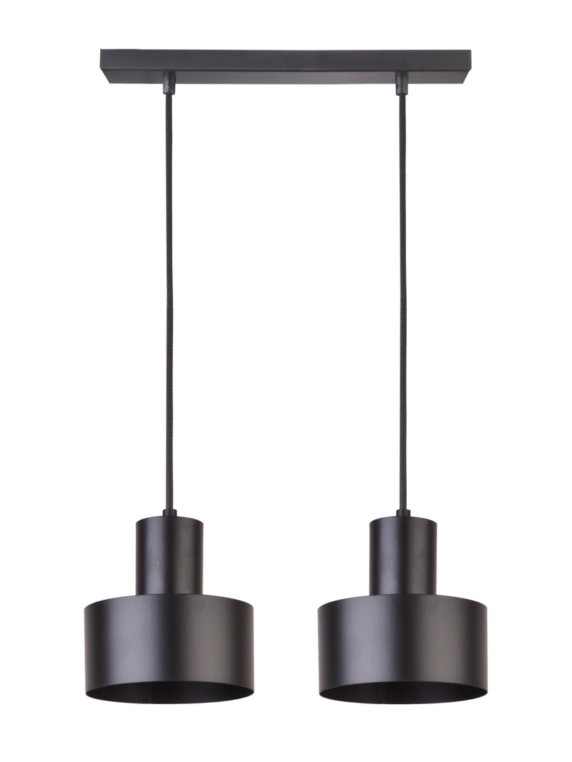 Rif Ceiling Pendant Track Light Duo Black