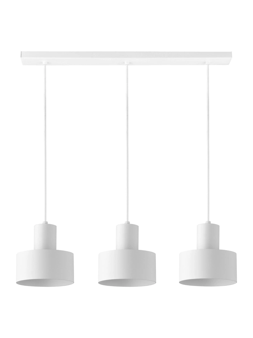 Rif Ceiling Pendant Track Light Trio White