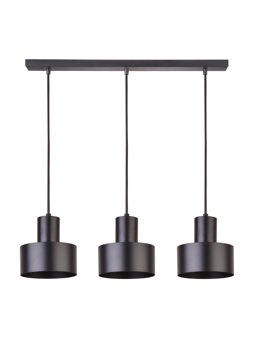 Rif Ceiling Pendant Track Light Trio Black