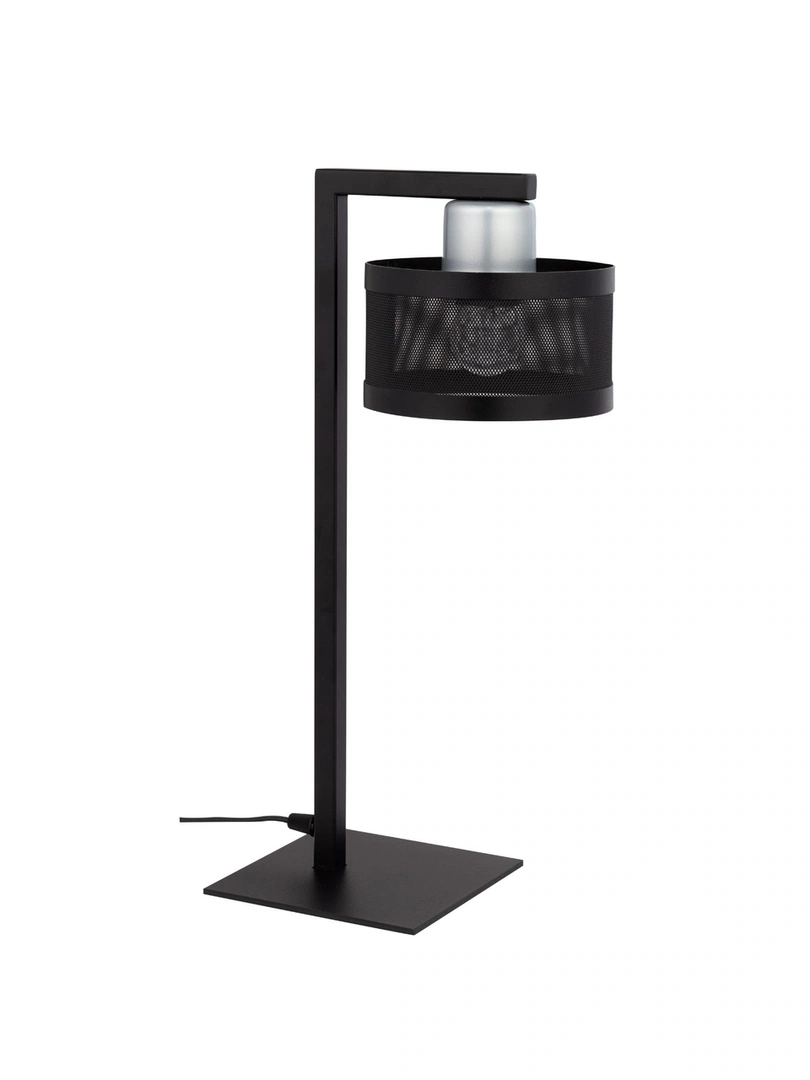 Off Table Lamp Black and Silver