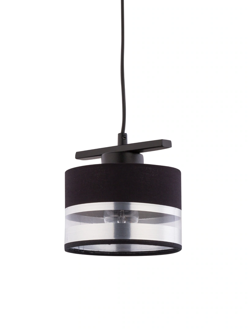 Sofia Ceiling Pendant Light Single Black and Silver