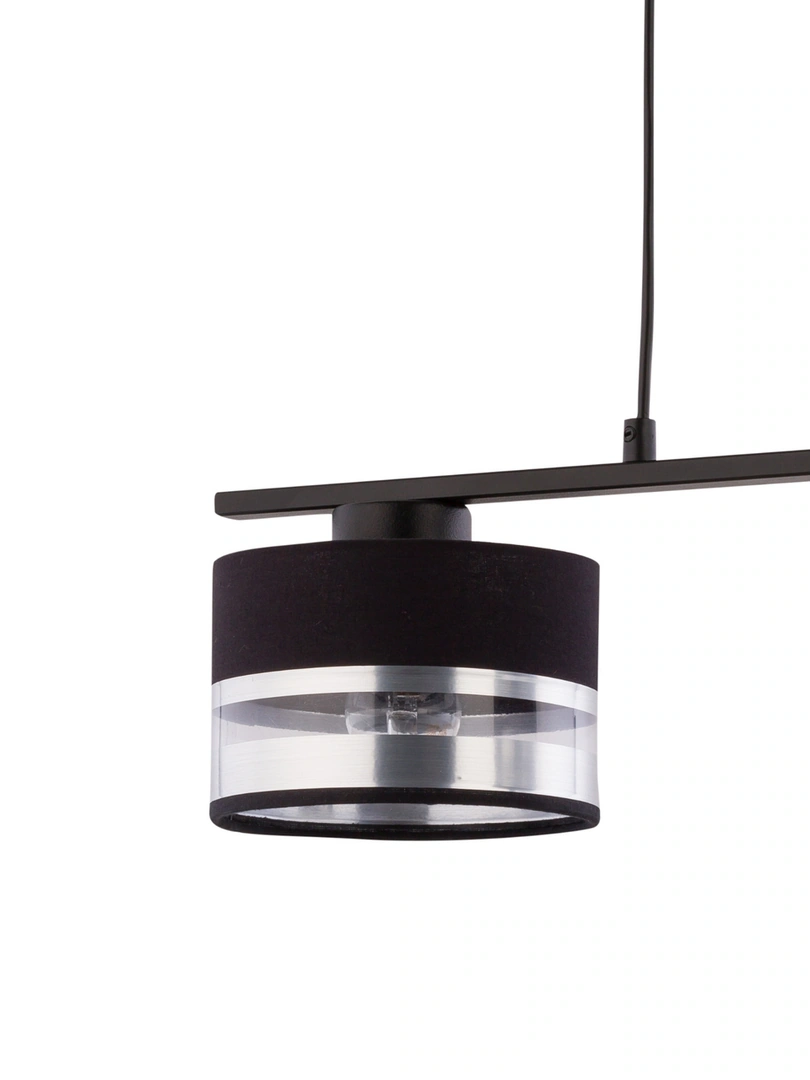 Sofia Ceiling Pendant Light Duo Black and Silver