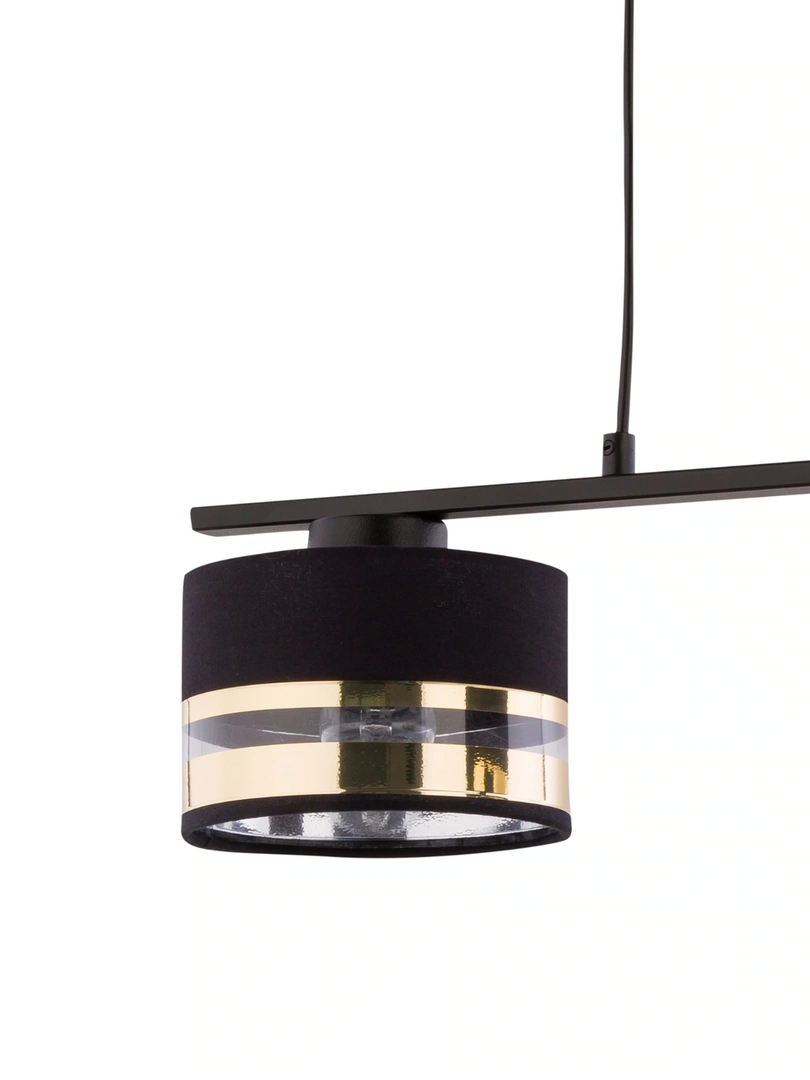 Sofia Ceiling Pendant Light Duo Black and Gold