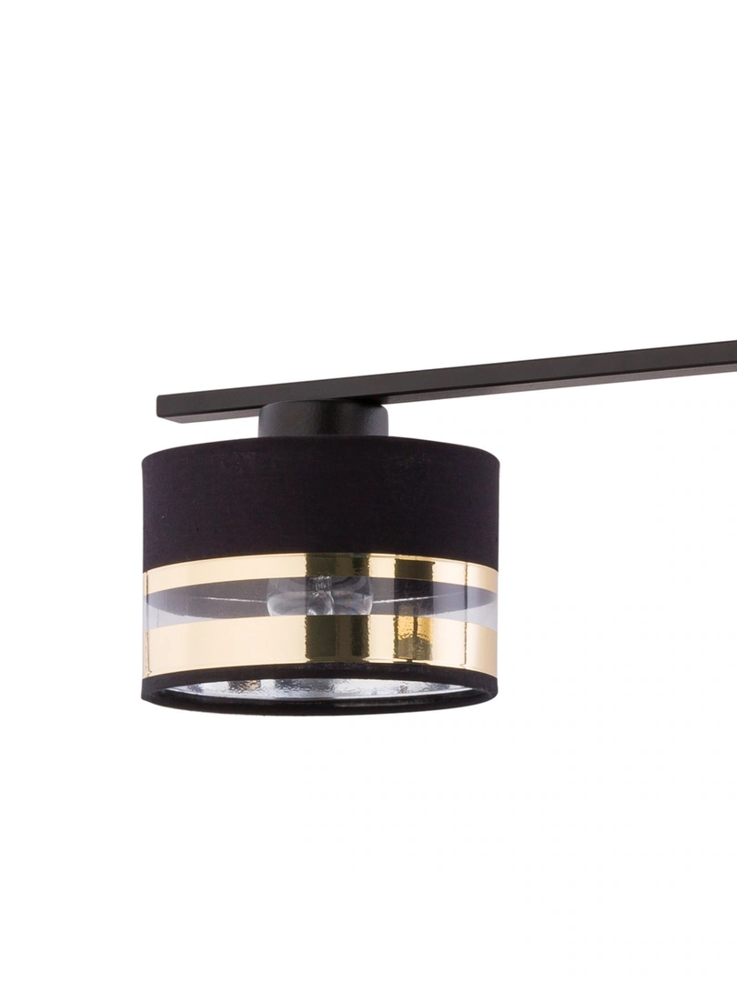 Sofia Ceiling Pendant Light Trio Black and Gold