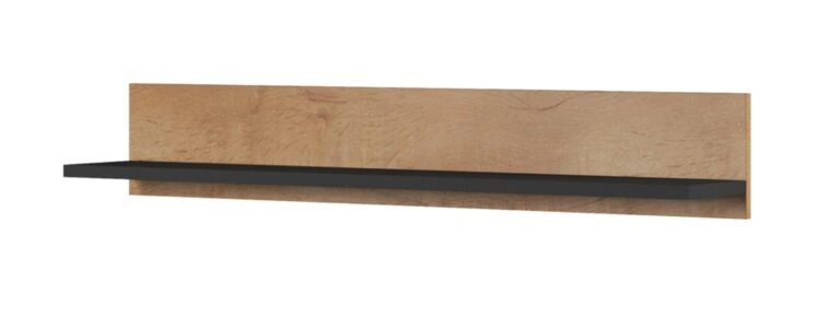 Two shelfs SOHO 120 SH5E oak lefkas / black