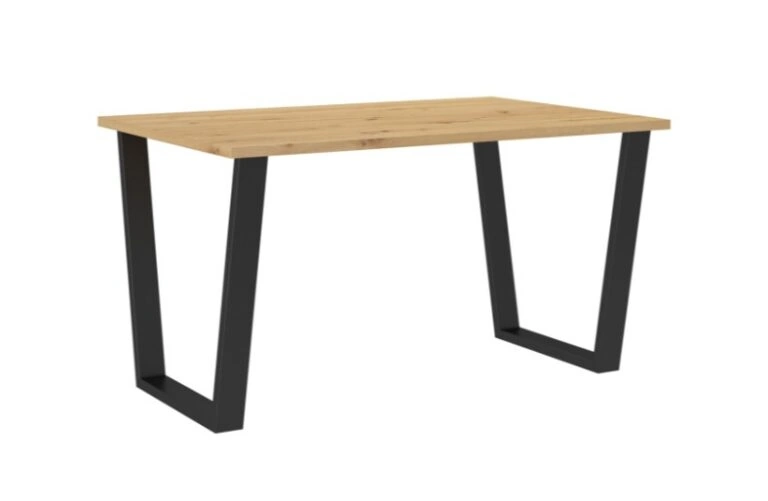 Cezi Table Rectangular Artisan Oak / Black 138 x 67 cm