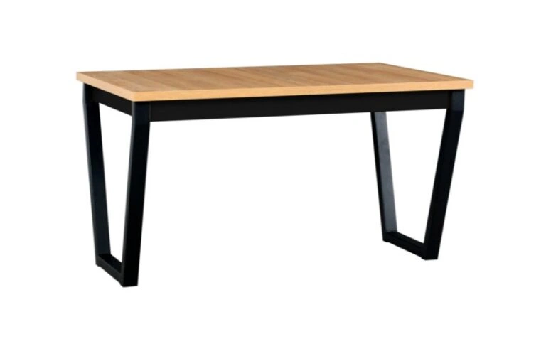 Ikon 2 Table Rectangular Alder / Black 140 x 80 cm