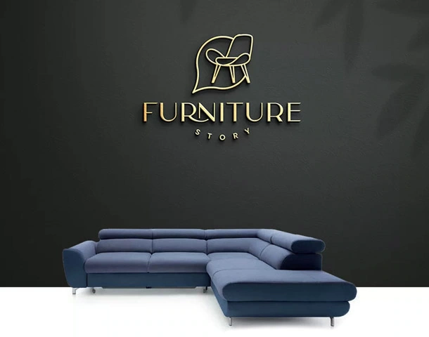 Purple sofa in Furniture-Story studio
