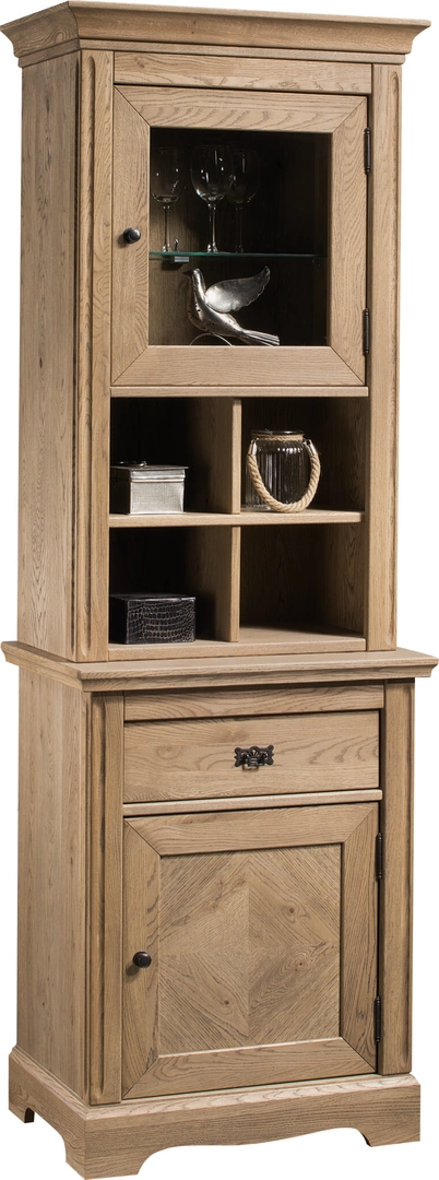 Atelie Display Cabinet / Dresser 1 Doors Aged Oak
