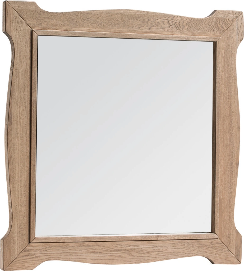 wooden framed mirror 