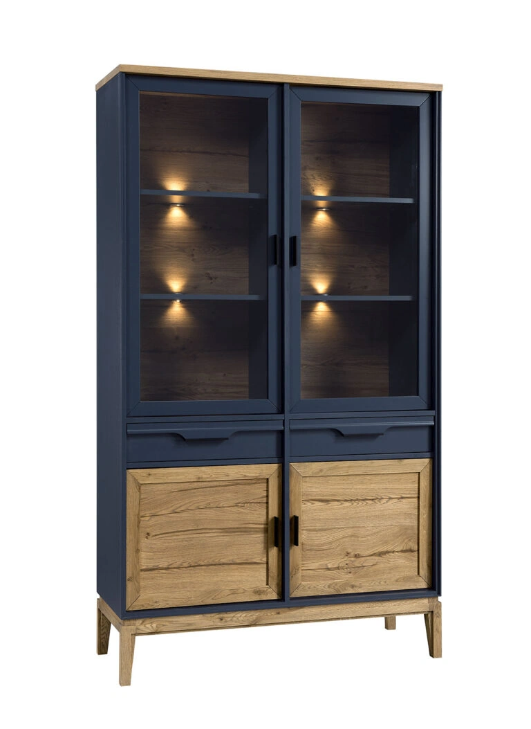 Granada 2 Doors Display Cabinet Anthracite