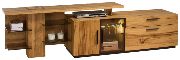 Moreno TV Stand Left Natural Oak + Extension