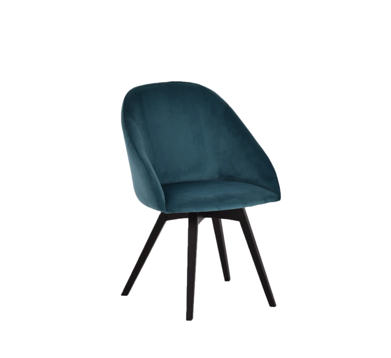 Moreno Chair Blue Velvet / Black