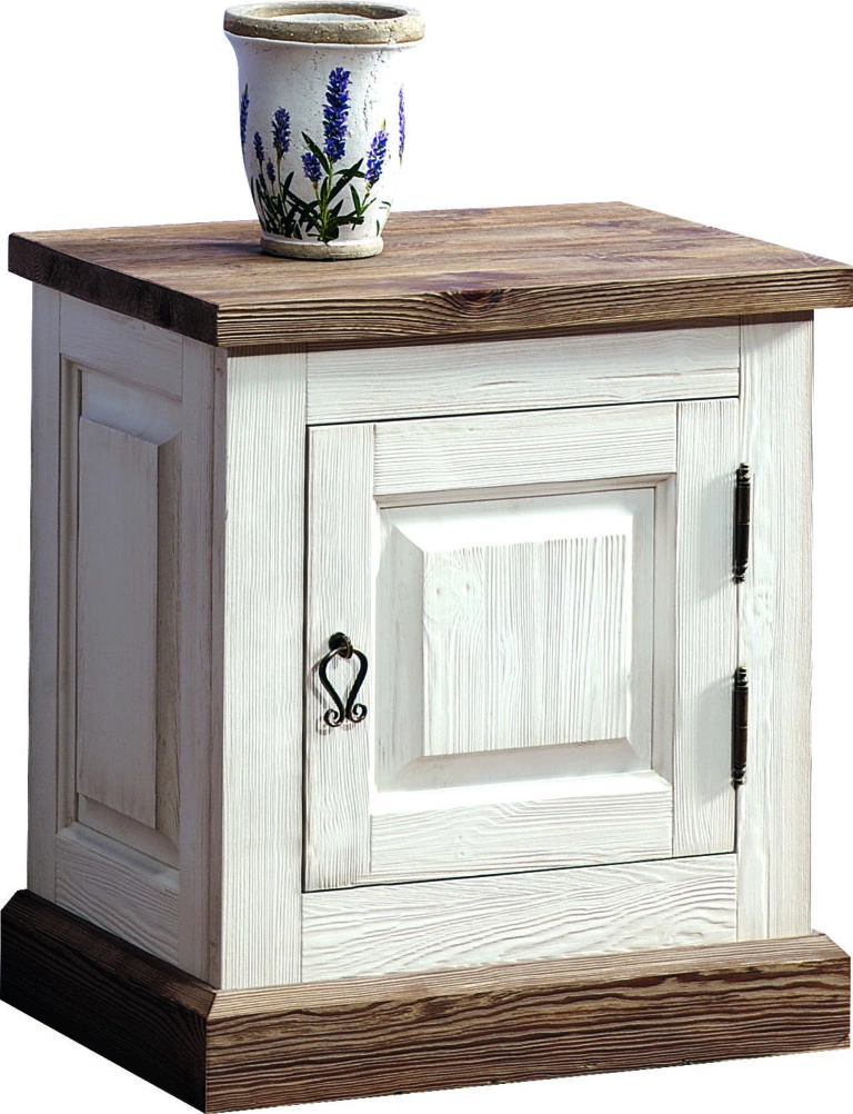 Provance Night Stand White Aged