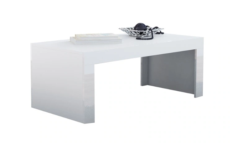 Tess 120 Coffee Table Rectangular White / White Shine 120 x 60 cm