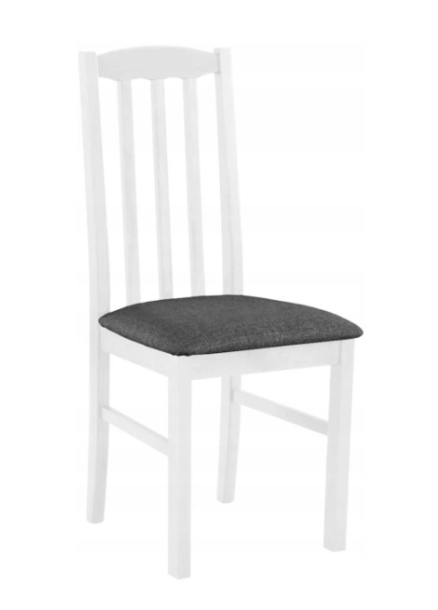 Boss 12 Wooden Chair White / Dark Grey 96 x 43 x 40 cm