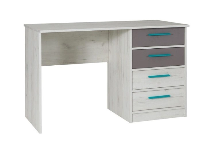 Desk with drawers REST R06 craft white / ash