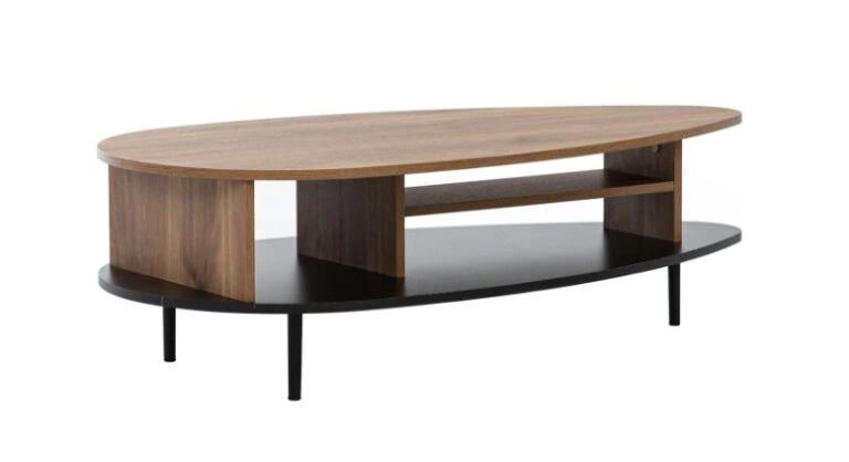 Vasina VS04 Coffee Table Oval Brandy Castello / Black 119.2 x 62.3 cm