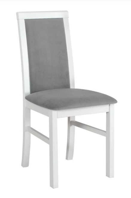 Nilo 6 Wooden Chair White / Grey 93 x 43 x 40 cm
