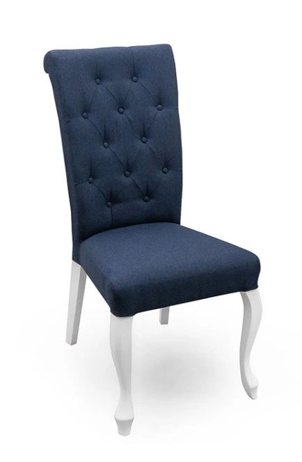 Camila Upholstered Chair Blue / Blue Savana 80 100 x 47 x 43 cm