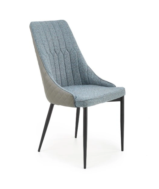 K-448 1 Upholstered / Steel Chair  / Light Grey / Blue 95 x 50 x 54 cm