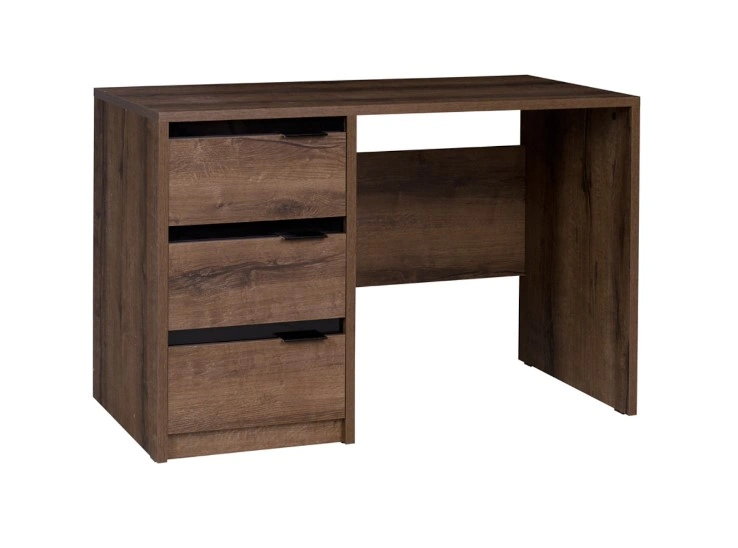 Desk DENVER DV7 oak monastery / black shine