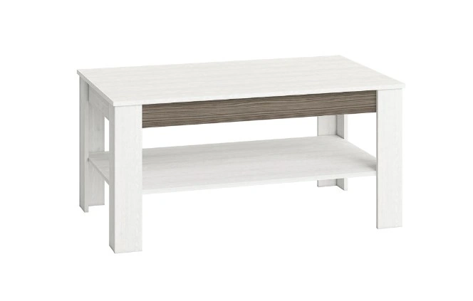 Blinco BL12 114 Coffee Table Rectangular White / New Grey 114 x 67 cm