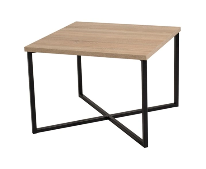 Prato Table Square Sonoma / Black 60.5 x 60.5 cm