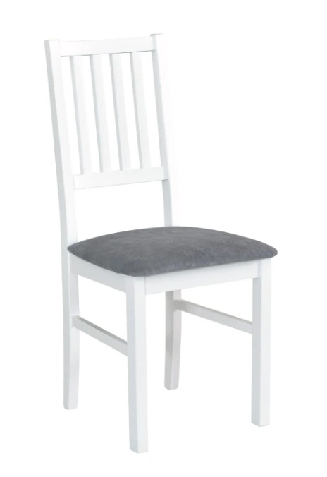 Nilo 7 Wooden Chair White / Grey 94 x 43 x 40 cm