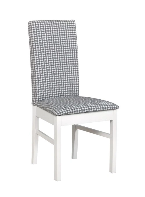 Roma 1 Wooden Chair White / Black / White 98 x 45 x 41 cm