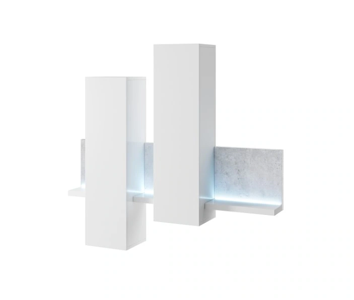 Hanging shelfs BOTA BT04 white / concrete colorado