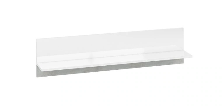 Shelf LORA LA11 120 white / concrete